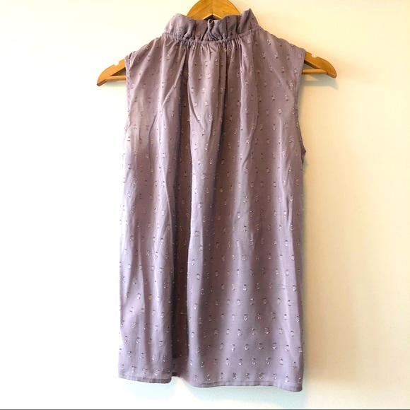 Lilac silky sleeveless top - Picture 3 of 7